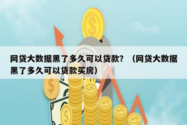 网贷大数据黑了多久可以贷款？（网贷大数据黑了多久可以贷款买房）