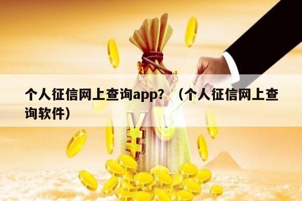 个人征信网上查询app？（个人征信网上查询软件）