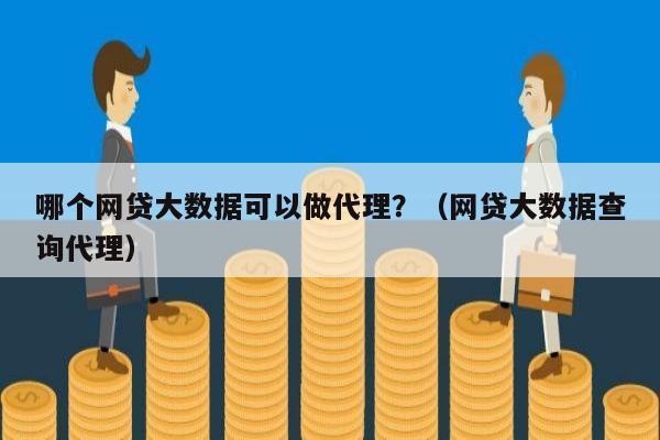 哪个网贷大数据可以做代理？（网贷大数据查询代理）