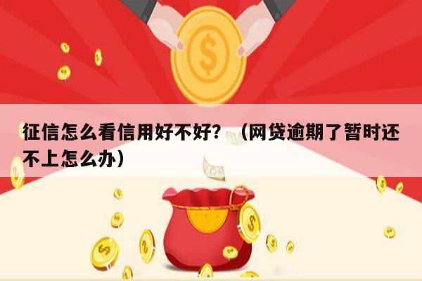 征信怎么看信用好不好？（网贷逾期了暂时还不上怎么办）