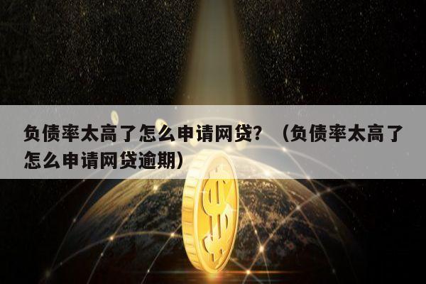 负债率太高了怎么申请网贷？（负债率太高了怎么申请网贷逾期）