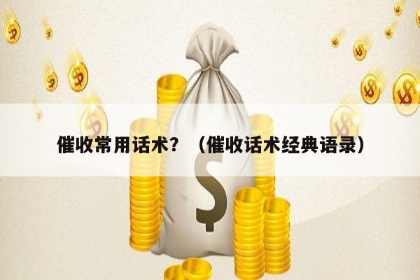 催收常用话术？（催收话术经典语录）