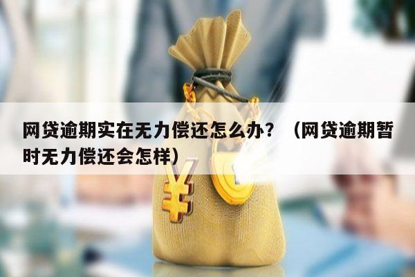 网贷逾期实在无力偿还怎么办？（网贷逾期暂时无力偿还会怎样）