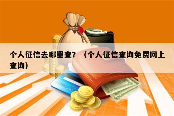 个人征信去哪里查？（个人征信查询免费网上查询）