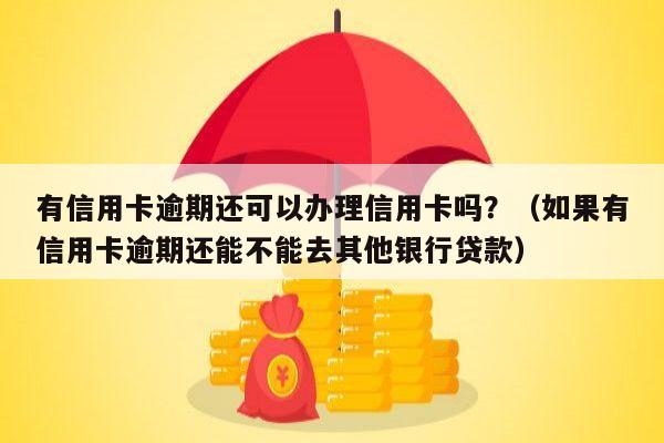 有信用卡逾期还可以办理信用卡吗？（如果有信用卡逾期还能不能去其他银行贷款）