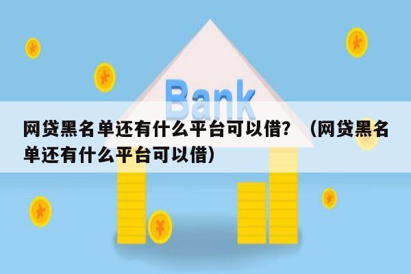 网贷黑名单还有什么平台可以借？（网贷黑名单还有什么平台可以借）