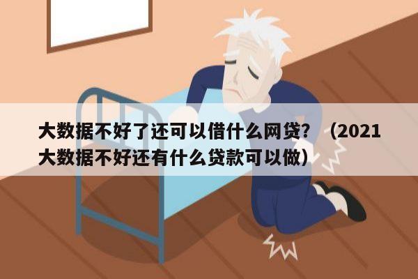 大数据不好了还可以借什么网贷？（2021大数据不好还有什么贷款可以做）