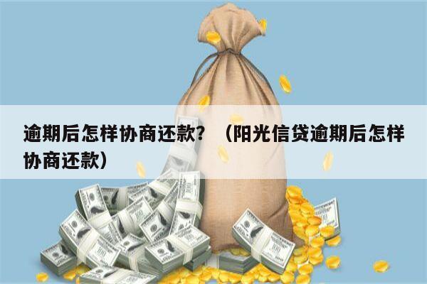 逾期后怎样协商还款？（阳光信贷逾期后怎样协商还款）